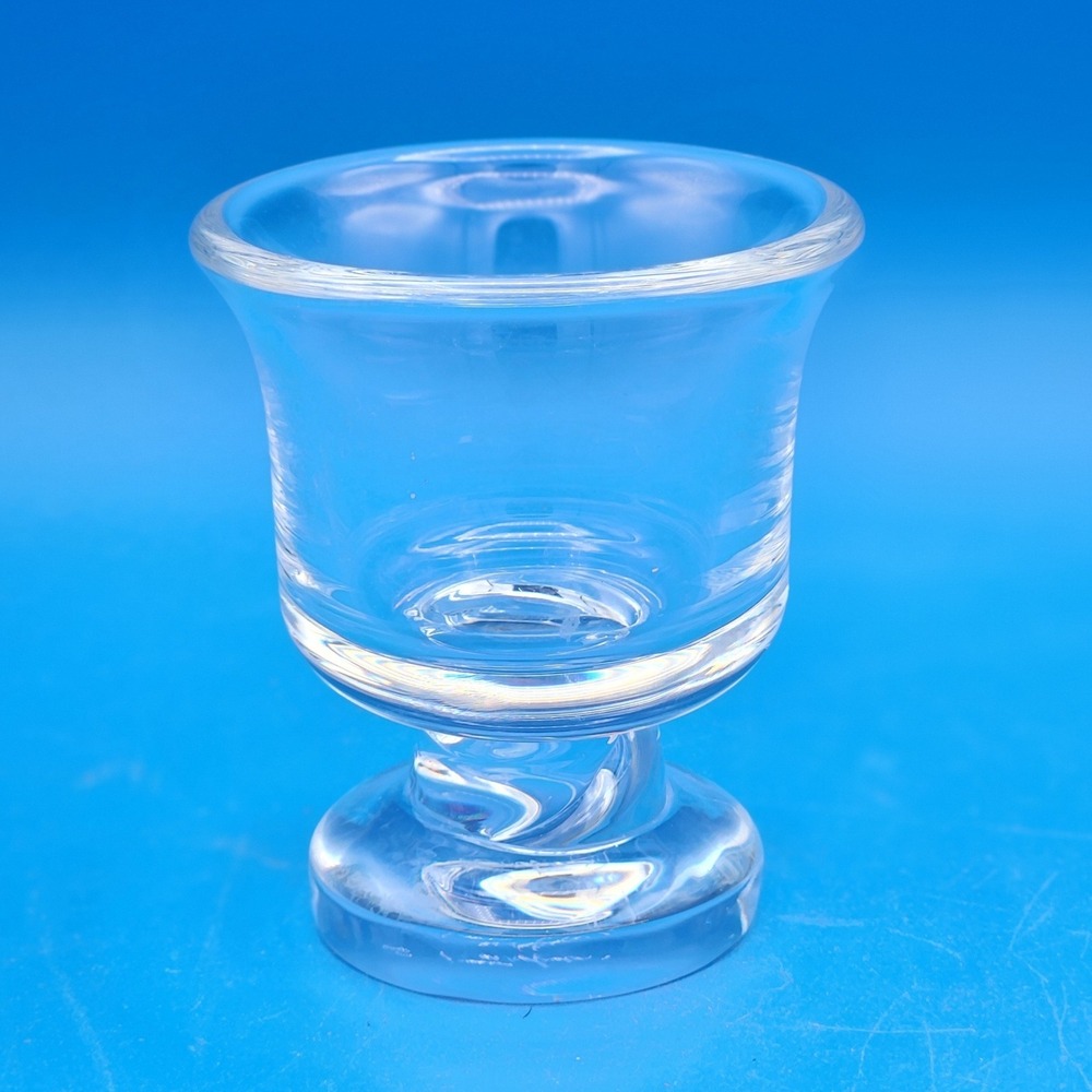 Steuben Crystal Toothpick Holder with Rope Twist Stem #7878‎ Signed